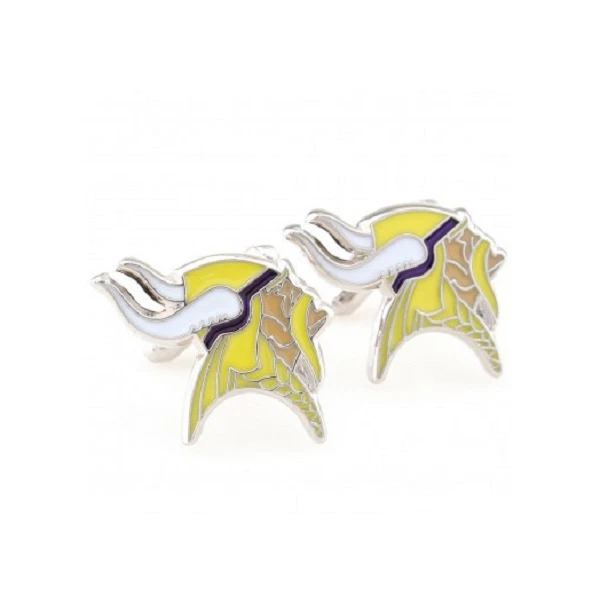 Camisa de vestir con gemelos de acero inoxidable Vikings 1 par Foto 1 de 1