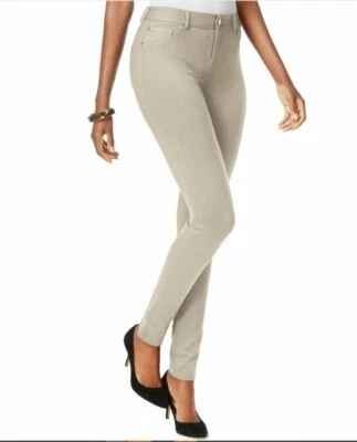 INC Beige Pierna Ajustada Informal Pantalón Punto Legging Pantalón 2 Pequeño ~ NUEVO $60 Foto 1 de 4