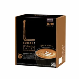 Namyang LOOKAS 9 Double Shot Latte Korean instant Coffee Mix 14.9g x 50Sticks - Imagen 1 de 3