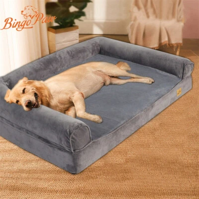 XXLarge Orthopedic Dog Bed Pet Non-toxic Sofa Bolster Insect Prevention Washable - image 1 of 4