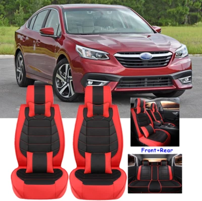 PU Leather Car Seat Cover Front & Rear Car Seats Cushion For Subaru Legacy Foto 1 de 4