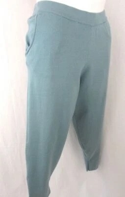 Marla Wynne Capas Talla P1X Salvia Suéter Tejido Pantalones con Bolsillos Foto 1 de 3