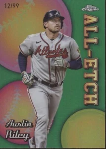 Austin Riley 2024 Topps Chrome All-Etch Refractor 12/99 #CAE-8 - Picture 1 of 3