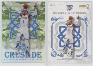 2016-17 Panini Excalibur Crusade Camo Russell Westbrook #5