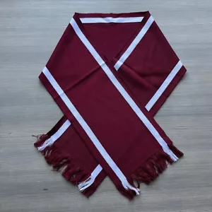 Sciarpa rigata Reggiana Reggina Torino stadio ULTRAS bordeaux BIANCO CM 130 x 20 - Foto 1 di 1