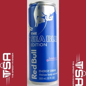 12 fl oz Can RED BULL THE SEA BLUE EDITION JUNEBERRY FLAVORED ENERGY DRINK - Picture 1 of 1