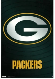 Green Bay Packers Team Logo NFL 24x36 Poster -Football Wall Art Print Home Decor - Picture 1 of 8