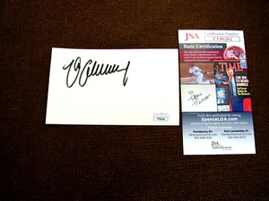 MAX SCHMELING BOXING HEAVYWEIGHT CHAMPION HOF SIGNED AUTO VTG INDEX CARD JSA GEM - Picture 1 of 3