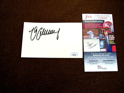 MAX SCHMELING BOXING HEAVYWEIGHT CHAMPION HOF SIGNED AUTO VTG INDEX CARD JSA GEM - Image 1 of 3