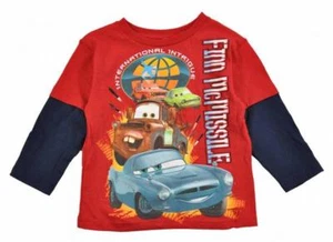 Cars Boys L/S Red & Multi Color Top Size 7 $29.99 - Picture 1 of 1