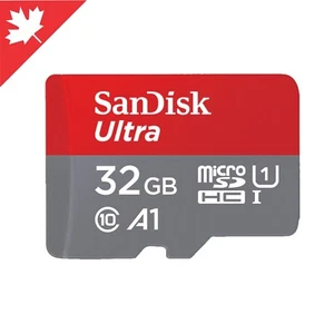 Carte mémoire microSDHC SanDisk Ultra 32 Go classe 10 A1 UHS-1 SDSQUAR-032G-GN6MA - Photo 1 sur 1
