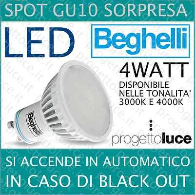 Lampadine led beghelli Lampada EMERGENZA Spot GU10  Luce calda e Luce Naturale  - Immagine 1 di 3