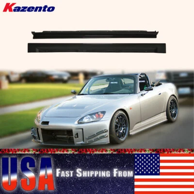 (USA Stock) Side Skirts Splitter For Honda S2000 Coupe 2Dr JS Style Carbon Foto 1 de 4