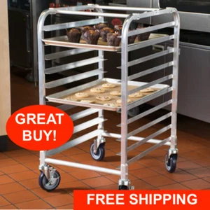 10 Pan End Load Half Height Bun Sheet Pan Rack Baking Bakery Commercial Cupcakes - Picture 1 of 12