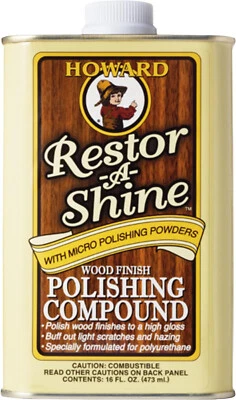 Howard Restor-A-Shine Polishing Compound 473 ml - high gloss wood polishing - Image 1 of 3