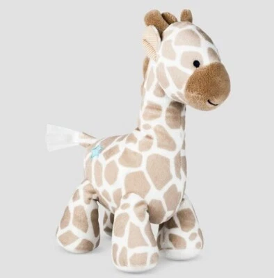Brinquedo de pelúcia novo com etiquetas Carters Just One You marrom bronzeado e branco girafa estrela chocalho bebê - Imagem 1 de 4