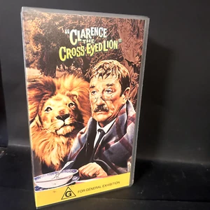 Clarence, the Cross-Eyed Lion VHS 1965 Stars Marshall Thompson Sml Case Tested - Picture 1 of 6