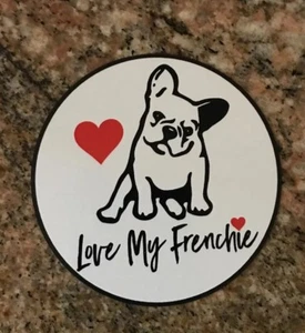 Pegatina de Bulldog Francés - Love My Frenchie Dog Breed París Francia Cachorro - Imagen 1 de 2