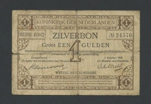 NETHERLANDS 1 gulden 1918 Krause 13 Banknotes - Picture 1 of 2