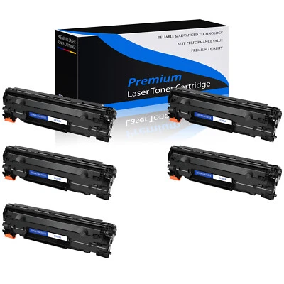 5PK CF283A BK Toner Cartridge for HP 83A LaserJet Pro M125nw M127fw M127fn MFP - Image 1 of 4