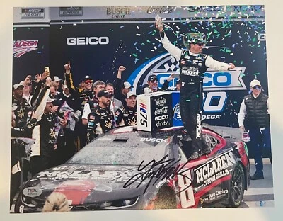 2023 Kyle Busch Talladega Mclaren Grills RCR WIN Signed 11x14 Photo PSA DNA - Image 1 of 2