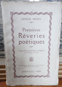 Premières rêveries poétiques (Georges Henry) 1920