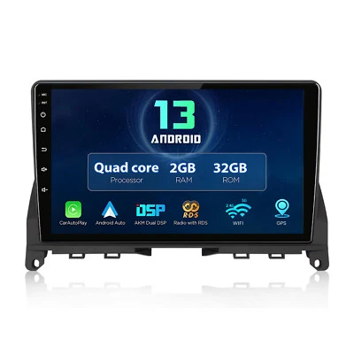 Für Mercedes Benz C-Klasse W204 S204 Android 13 Autoradio Apple Carplay GPS 32GB - Bild 1 von 4