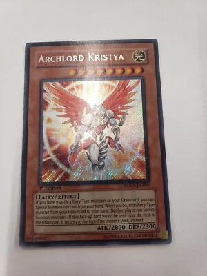 Yu-Gi-Oh! TCG Archlord Kristya Stardust Overdrive SOVR-EN096 1st Edition played - Image 1 of 3