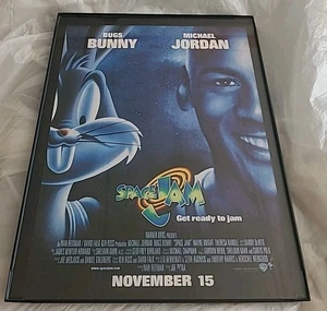 Space Jam Michael Jordan Bugs Bunny Vintage 1996 Framed 8.5x11 Print Ad - Picture 1 of 1
