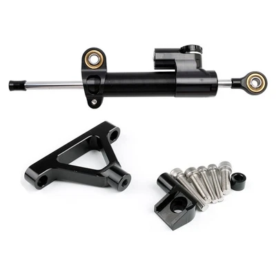 Motorcycle Steering Damper Stabilizer For Kawasaki ZX6R 2007-2008 Black — 第 1/4 张图片