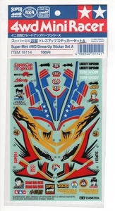 Tamiya 15114 Super Mini 4WD Dress-Up Sticker Set A - Picture 1 of 1
