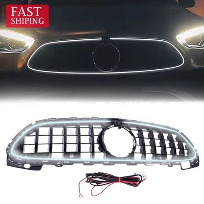 LED Front Bumper luminous Grille Grill For 2022~2025 Mercedes Benz C-class W206 - Image 1 of 4
