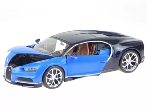 Bugatti Chiron blu-nero modellino 11040 Bburago 1:18 - Foto 1 di 7