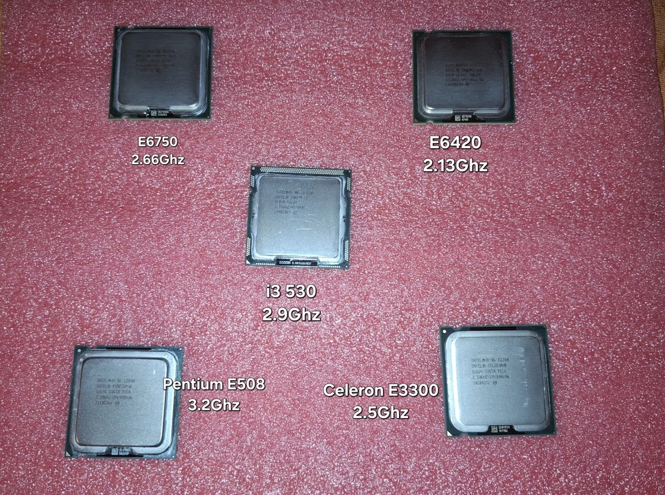 Stock 5 CPU i3+dual Core+Celeron+Pentium - Immagine 1 di 1