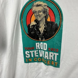 Rod Stewart 2022 Tour Konzert T-Shirt weiß Grafik Tee Gr. 2XL Rock Musik - Bild 1 von 7