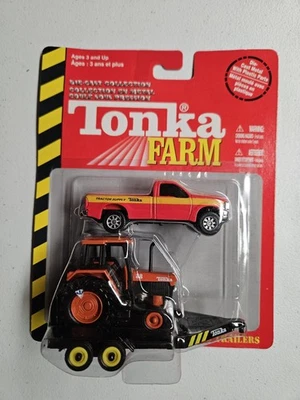 NIP Tonka Farm Die Cast Collection Ford F350 Truck Tractor & Trailer Hasbro 2004 - Image 1 of 4