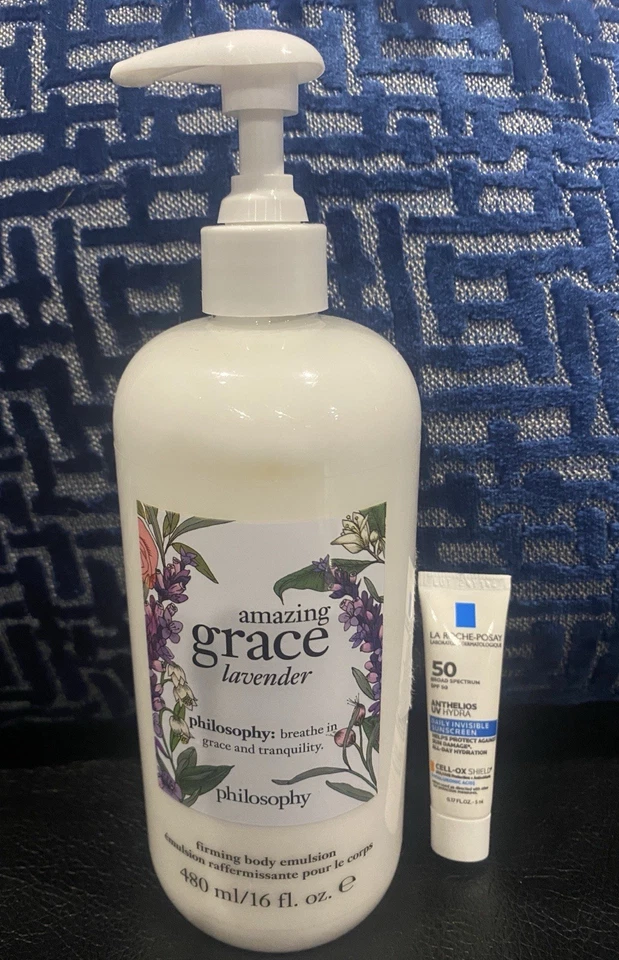 PHILOSOPHY Amazing Grace Lavender 16 Oz/480 mL FIRMING BODY EMULSION w/PUMP NEW - Image 1 of 1