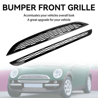 Honeycomb Mesh Front Grille Upper&Lower FOR 2002-06 Mini Cooper & S R50 R52 R53 Foto 1 de 4