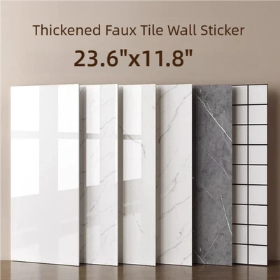 20/40 Pcs Marble Wall Panels 23.6"x11.8" Backsplash Marble Peel & Stick Decor - Image 1 of 4