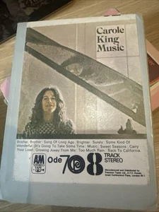 8 Track Carole King Music Egg Blue Sleeve Columbia Music Y8AM 67013 With Lyrics - Picture 1 of 9