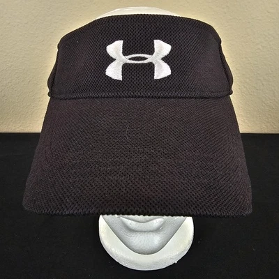 Under Armour Sol Golf Visera Ajustable Gorra Poliéster Hombres Mujeres Negro Blanco Foto 1 de 4