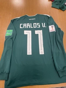 Adidas Mexico Seleccion World Cup 2018 Carlos Vela Longsleeve Jersey Size L - Picture 1 of 6