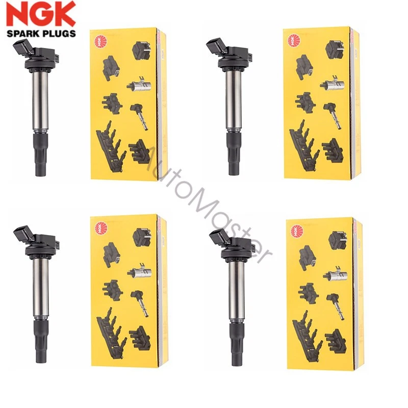 NGK Ignition Coil Set 90919C2003 x4 for Toyota Corolla Matrix Prius 2ZRFE 2ZRFXE Foto 1 de 4