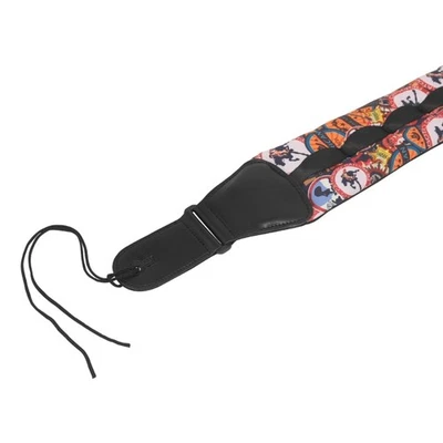 Guitar Bass Strap PU Leather Ends Guitar Shoulder Strap Adjustable Guitar Belt - image 1 of 4