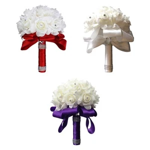 Brautstrauß werfen Blumenstrauß Blumengestecke romantisch Ornament Mittelstücke - Bild 1 von 22