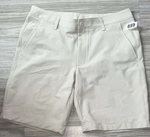 Under Armour Men's Golf Shorts Beige Size 36 Cargo Pickleball Outside Sports Gym - Picture 1 of 7
