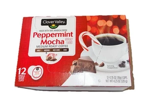 Clover Valley Peppermint Mocha café tostado medio 12 cápsulas K-Cup de una sola porción - Imagen 1 de 8