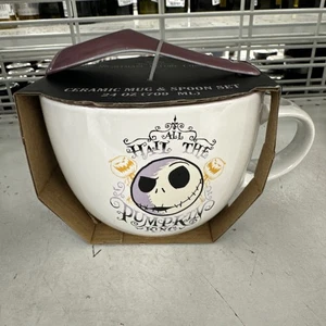 Disney Tim Burton's The Nightmare Before Christmas Keramik Tasse & Löffel Set 24oz - Bild 1 von 5