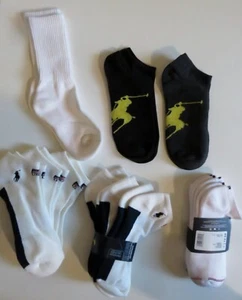 12 Pairs Polo Ralph Tommy Hilfiger Lauren Boys  Angle Socks Back To School - Picture 1 of 7