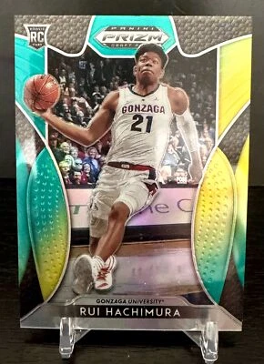 2019 Panini Prizm Draft Picks #10 Rui Hachimura Prizms Green and Yellow #/249 - Image 1 of 2